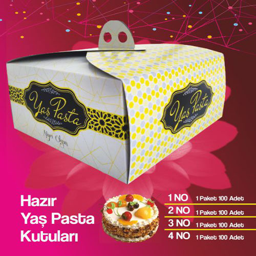 Hazır Yaş Pasta Kutuları